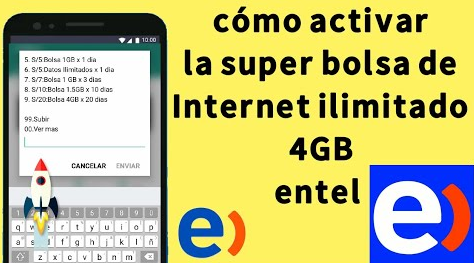 Cómo activar internet ilimitado Entel