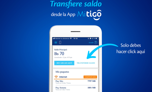 Cómo pasar megas de Tigo a Tigo