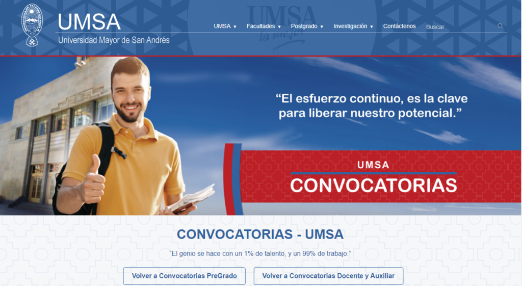 inscripciones en la umsa